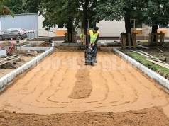 Укладка бордюра